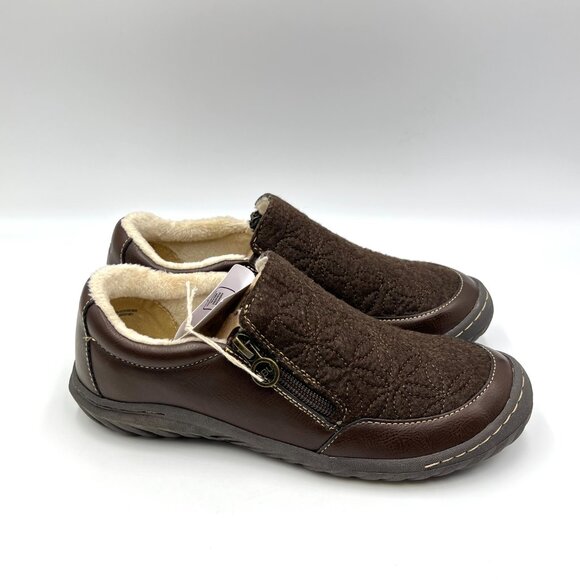 JBU By Jambu Womens 6M Crimson Brown Quilted Comfort Loafers Shoes - Picture 1 of 12